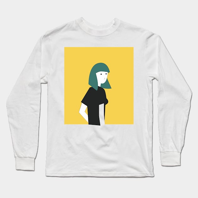 Death Stare Woman Long Sleeve T-Shirt by echosantos